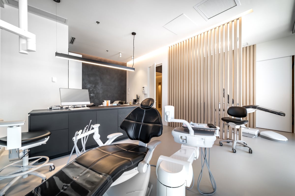 Modern dental clinic interior with professional equipment